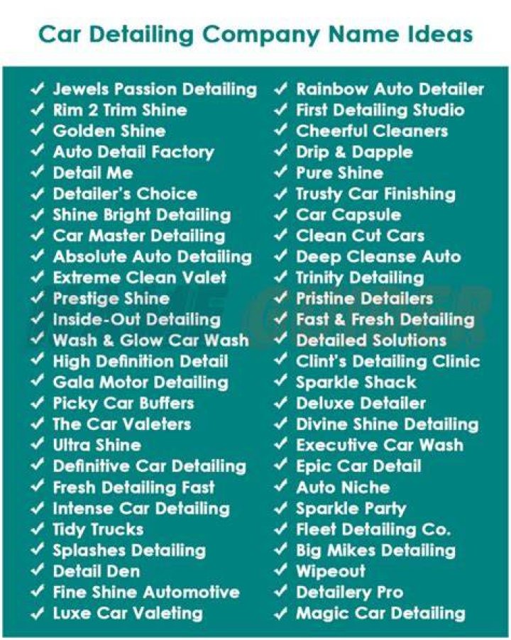 A Journey To Find The Perfect Mobile Detailing Name